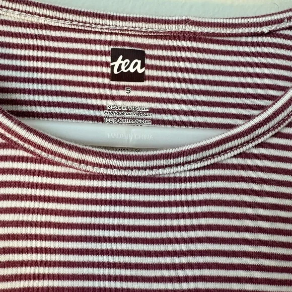 Tea Collection Tiered Skirted Twirl Dress in Turkish Rose print-Size 5 - Picture 3 of 8